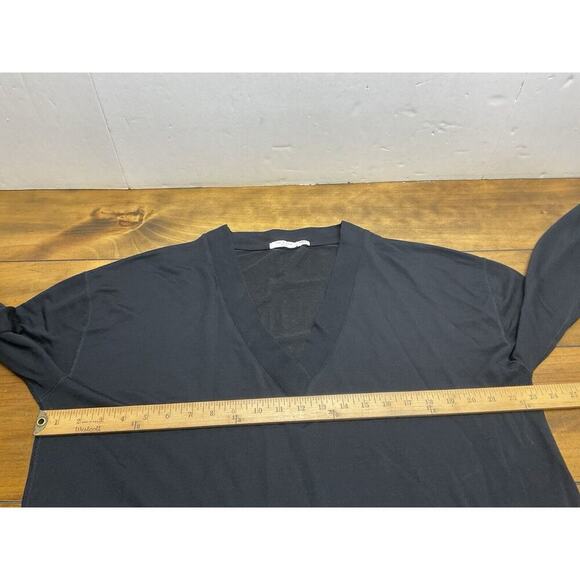 Rag & Bone Womens Long Sleeve Pullover V Neck Sweater Black Size Large - Picture 8 of 12